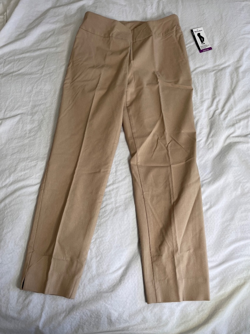 TanJay Slim Fit Stretch Ankle Pants - Beige (NWT)